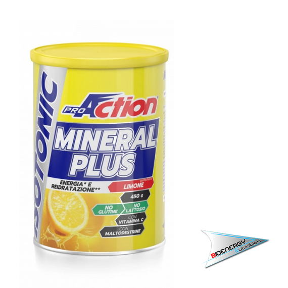 Pro Action-MINERAL PLUS ISOTONIC  Barattolo 400 gr Limone  
